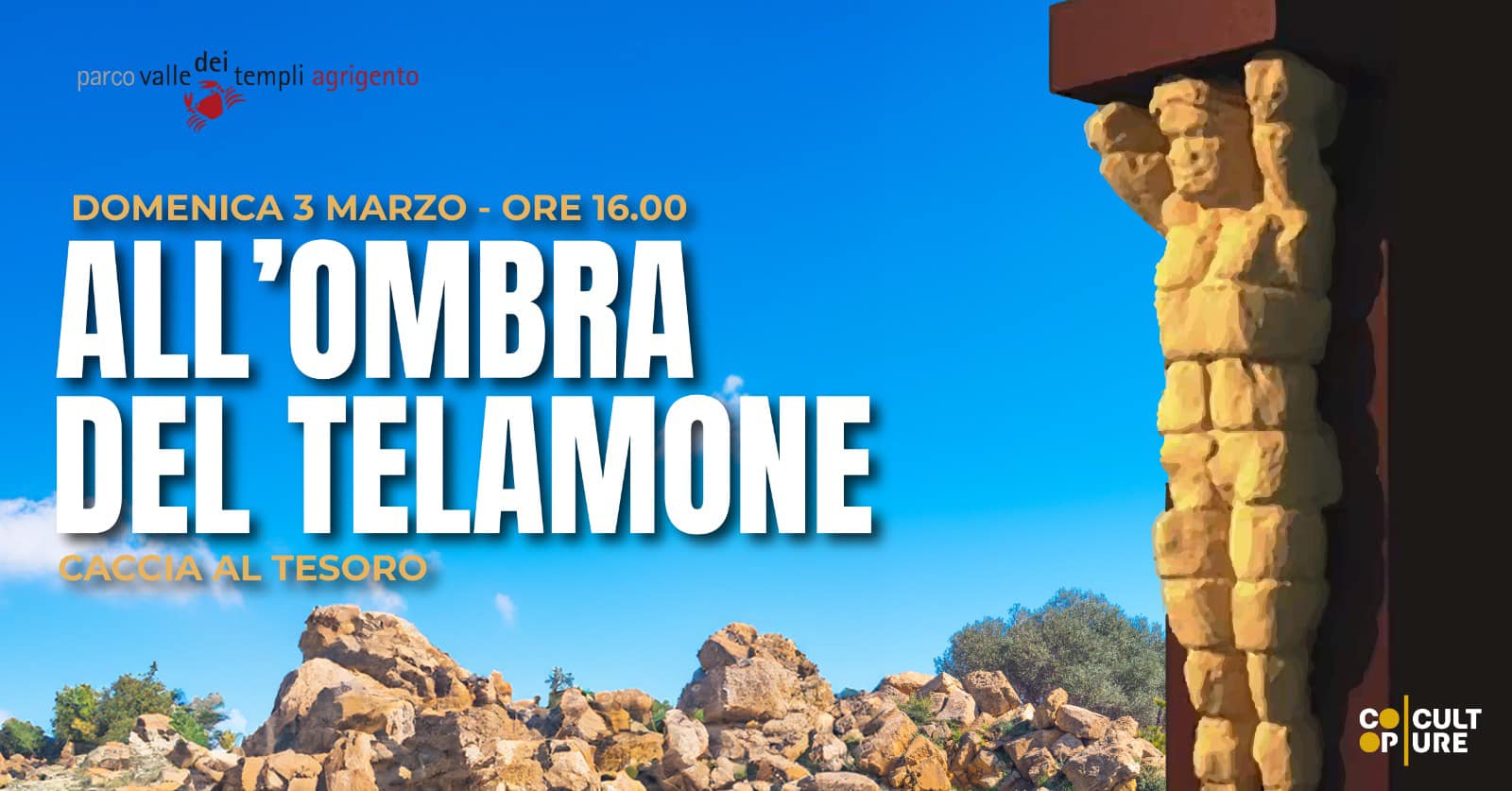 agrigento_valle-dei-templi_tempio-di-zeus_caccia-al-tesoro_3-marzo_locandina