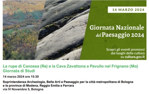 bologna_sabap_giornata-del-paesaggio_rupe-di-canossa-e-cava-zavattona_giornata-di-studi_locandina