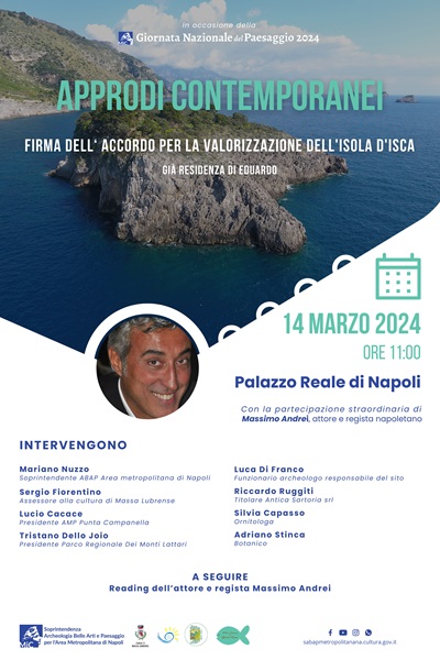 napoli_palazzo-reale_giornata-del-paesaggio-2024_accordo-per-isola-d-isca_locandina