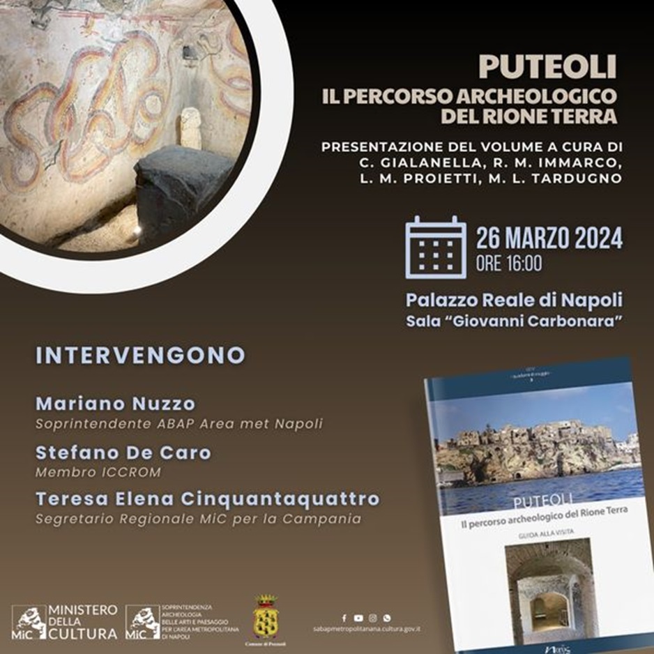 napoli_palazzo-reale_libro-puteoli-il-percorso-archeologico-dl-rione-terra_presentazione_locandina