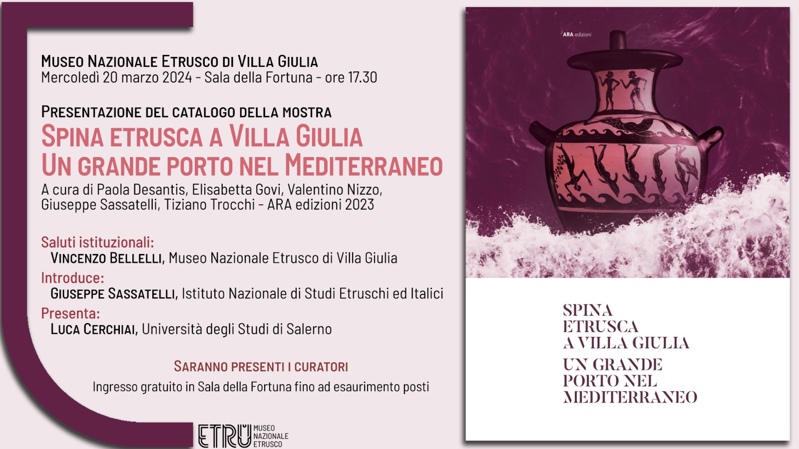 roma_villa-giulia_mostra-Spina etrusca a Villa Giulia-Un grande porto nel Mediterraneo_catalogo_presentazione_locandina