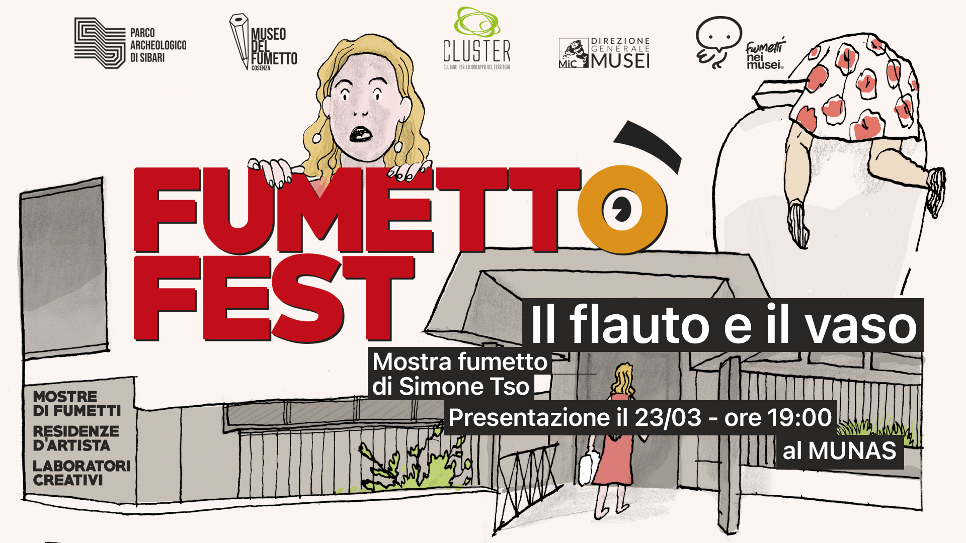 sibari_archeologico_fumetto-fest_mostra TSO-il-flauto-e-il-vaso_locandina