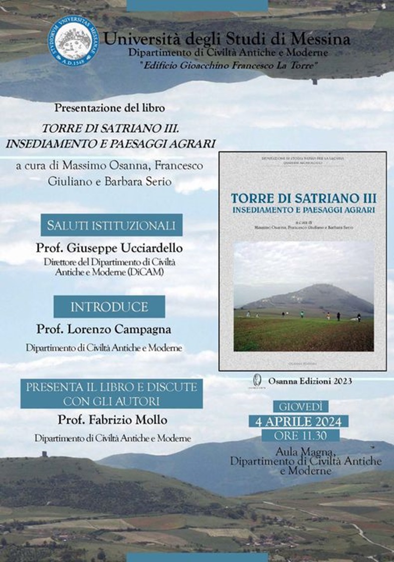 messina_università_libro-torre-di-satriano-III-insediamento-e-paesaggi-agrari_di-osanna_presentazione_locandina