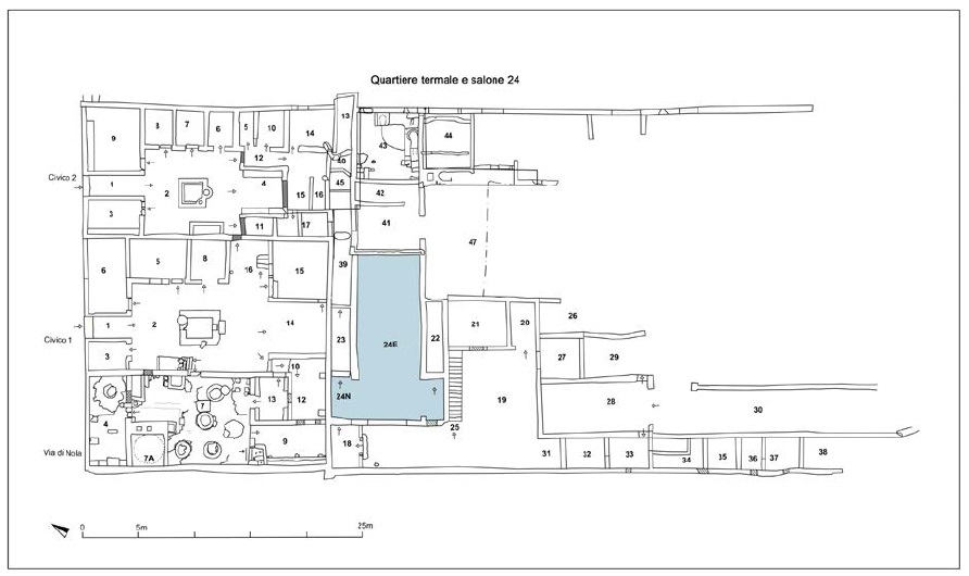 pompei_regio-IX_insula-10_planimetria-con-evidenziato-il-salone-nero-da-banchetto_foto-parco-archeologico-pompei