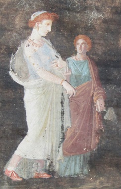 pompei_regio-IX_insula-10_salone-nero_elena-e-ancella_foto-parco-archeologico-pompei