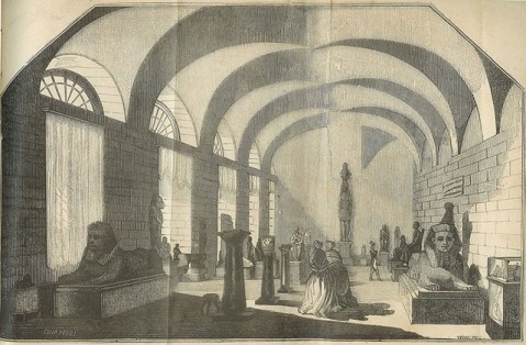 torino_egizio_incisione-di-chiappori_statuario-nel-1851_foto-museo-egizio