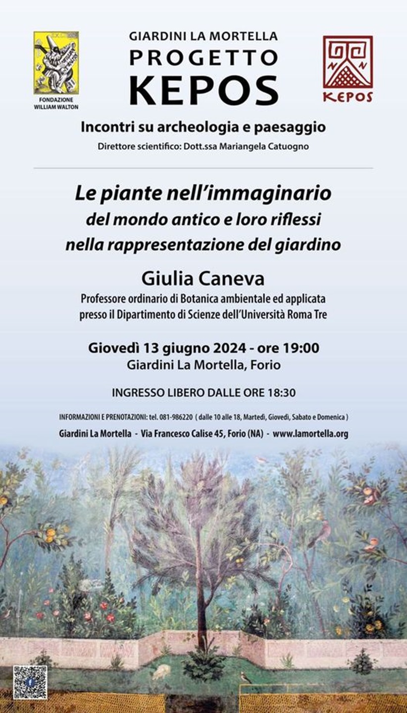 ischia_kepos_2024_conferenza-le-piante-nell-immaginario-del-mondo-antico_giulia-caneva_locandina