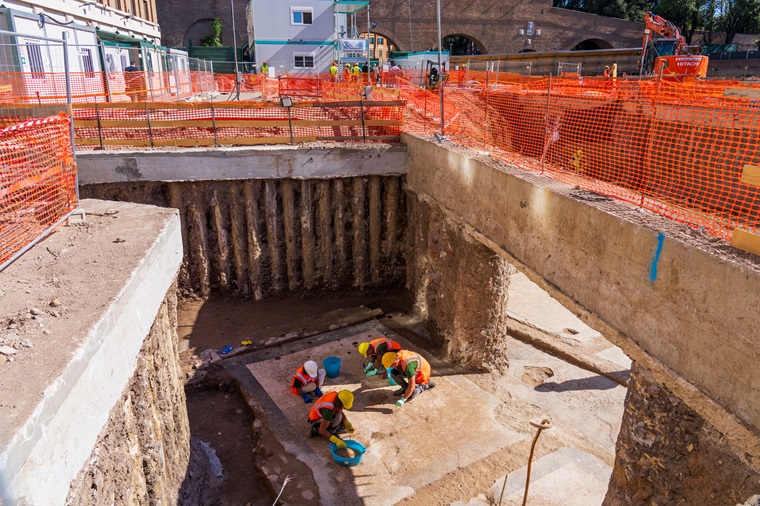 roma_ssabap_piazza-pia_ritrovamenti-archeologici_scavo-di-emergenza_foto-emanuele-antonio-minerva-mic