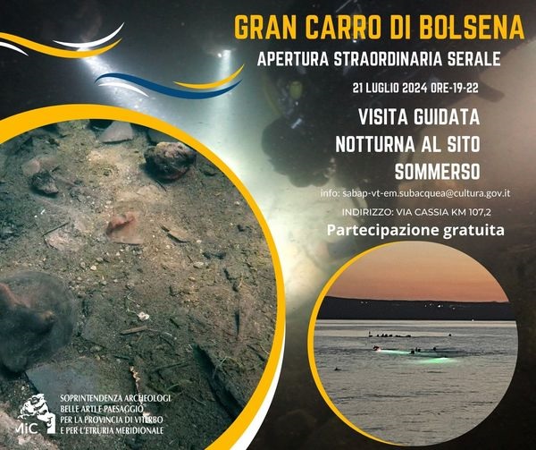 bolsena_area-sommersa-gran-carro_apertura straordinaria-notturna-luglio-2024_locandina