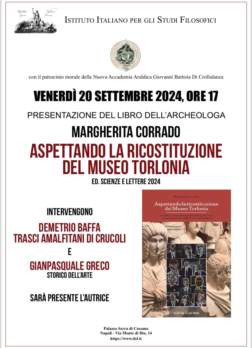 napoli_presentazione-libro-aspettando-la-ricostituzione-del-Museo-Torlonia_margherita-corrado_locandina