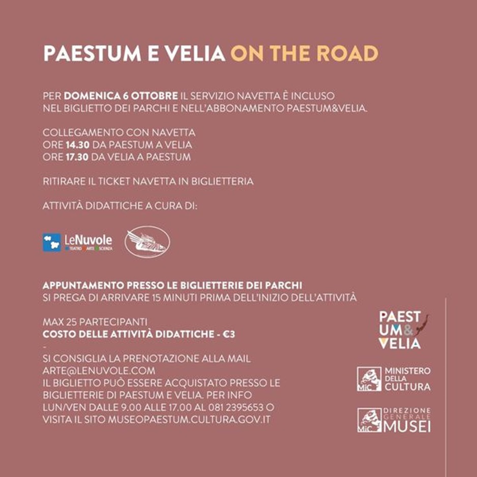 paestum-velia_parco_domenicalmuseo_ottobre-2024_on-the-road_locandina