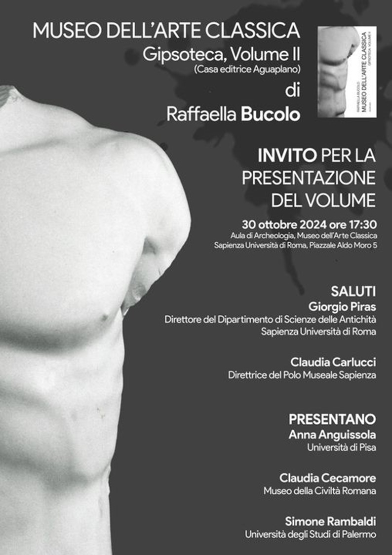 roma_sapienza_libro-museo-d-arte-classica_gipsoteca_raffaella-bucolo_locandina