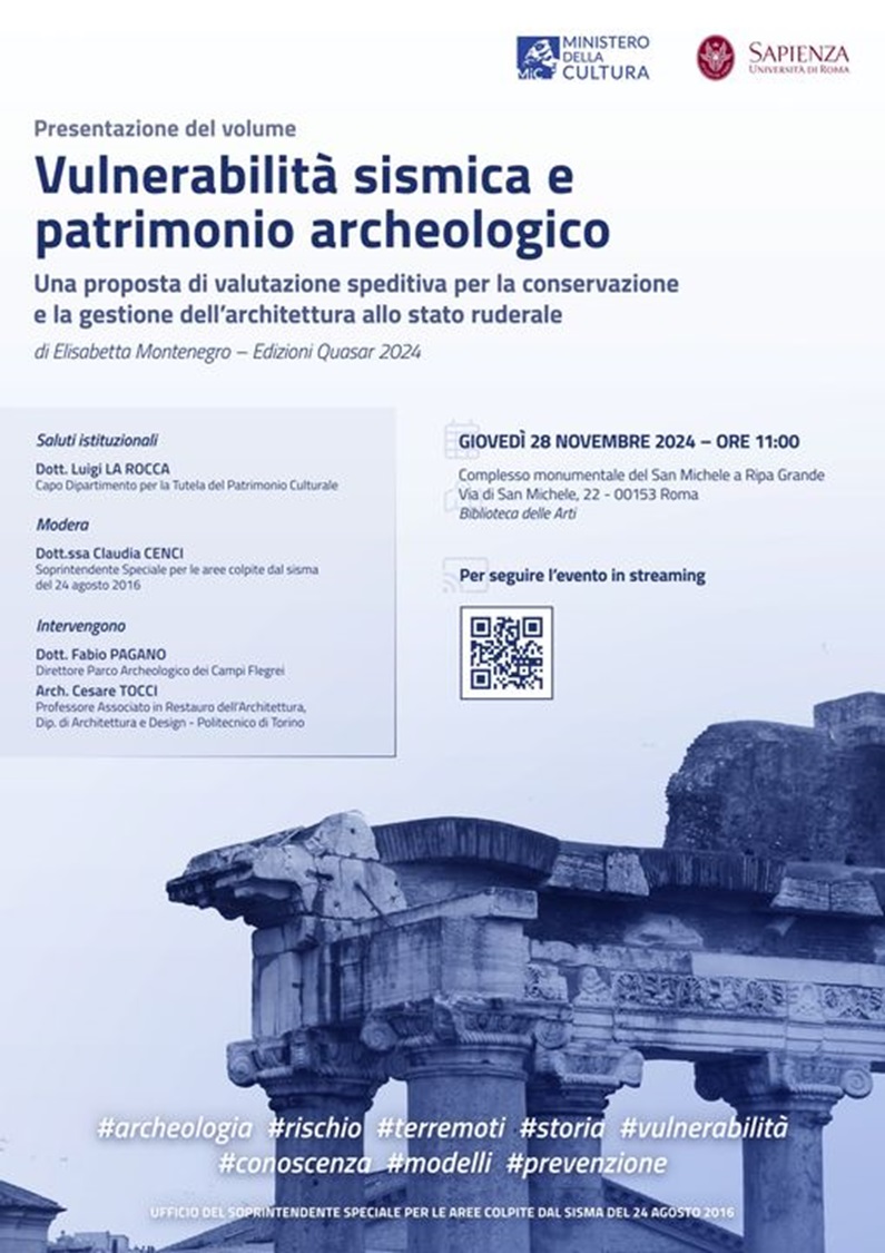 roma_san.michele-a-ripa_libro-vulnerabilità-sismica-e-patrimonio-archeologico_presentazione_locandina