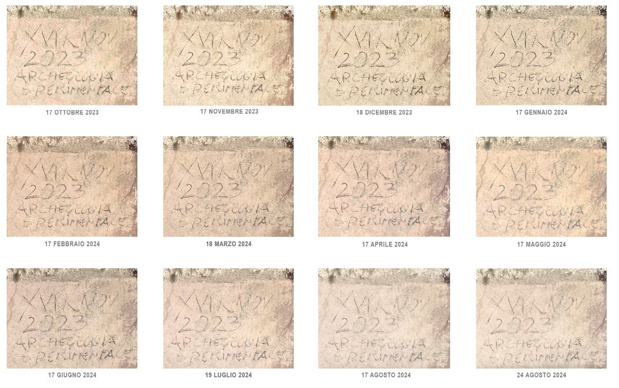 pompei_parco_iscrizione a carboncino contemporanea realizzata per il progetto di archeologia sperimentale_foto-parco-archeologico-pompei