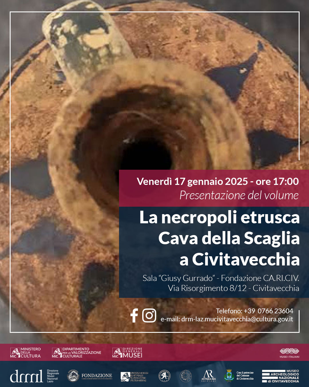 civitavecchia_archeologico_libro-La-necropoli-etrusca-Cava-della-Scaglia-a-Civitavecchia_presentazione_locandina