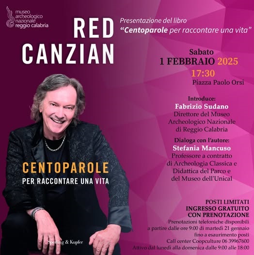 reggio-calabria_archeologico_incontro-red-canzian_libro-centoparole-per-raccontare-una-vita_locandina
