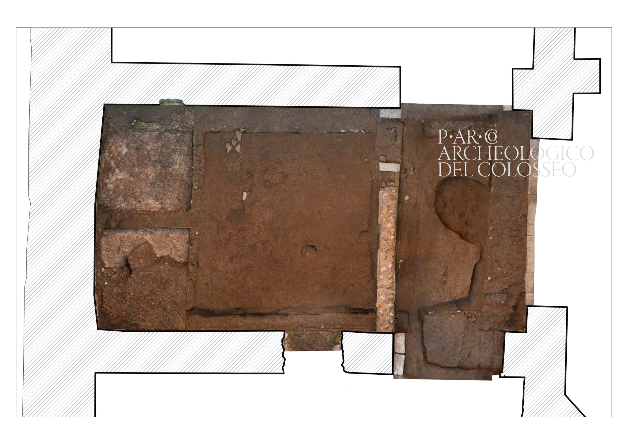 roma_domus-aurea_ortofoto-ambiente-9-settore-ovest-con-le-due-vasche-a-fine-scavo_foto-PArCo